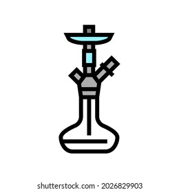 hookah modern color icon vector. hookah modern sign. isolated symbol illustration