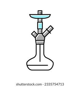 hookah modern color icon vector. hookah modern sign. isolated symbol illustration