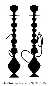 Hookah Nargile Kalyan Vector 02