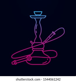 Hookah nolan icon. Simple thin line, outline vector of arabian icons for ui and ux, website or mobile application
