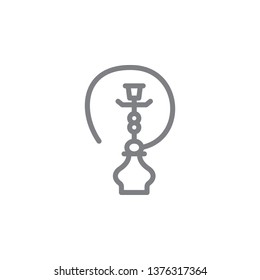 hookah outline icon. Elements of smoking activities illustration icon. Signs and symbols can be used for web, logo, mobile app, UI, UX on white background
