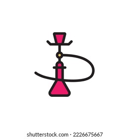 hookah outline icon. Elements of smoking activities illustration icon. Signs and symbols can be used for web, logo, mobile app, UI, UX