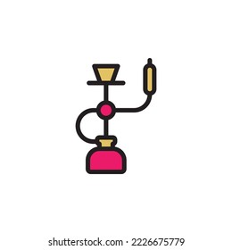 hookah outline icon. Elements of smoking activities illustration icon. Signs and symbols can be used for web, logo, mobile app, UI, UX
