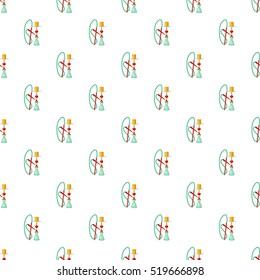 Hookah pattern. Cartoon illustration of hookah vector pattern for web