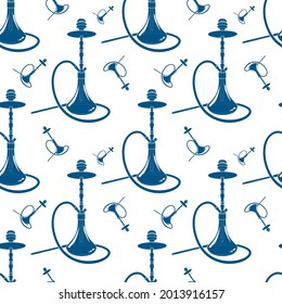 hookah seamless colored background smoking
