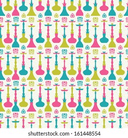 Hookah seamless pattern