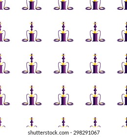 hookah seamless pattern. vector illustration