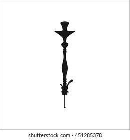 Hookah shaft sign simple icon on background