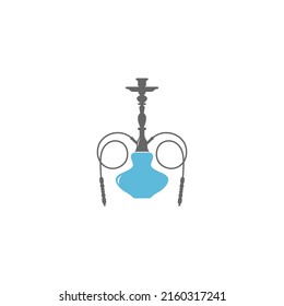 Hookah shisha icon logo illustration template