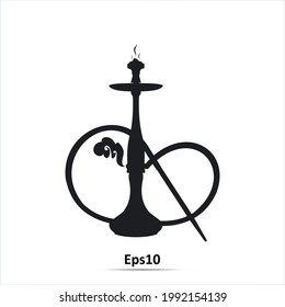 Hookah, Shisha icon. Vector illustration. Eps10