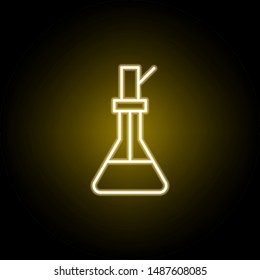 hookah, shisha line neon icon. Elements of smoking activities illustration icon. Signs and symbols can be used for web, logo, mobile app, UI, UX