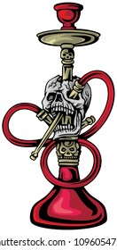 hookah with skull