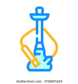 hookah smoking color icon vector. hookah smoking sign. isolated symbol illustration