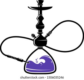 Hookah for smoking and relaxation with liquid