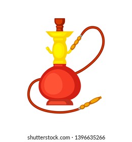 Hookah vector illustration isolated on white background. Shisha vector. Tobacco tools vector.