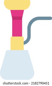 hookah Vector illustration on a transparent background. Premium quality symmbols. Line Color vector icons for concept and graphic design.