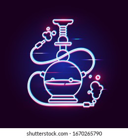 Ilustración Vector De Hookah Adecuada Para La Impresión De Tarjetas De Saludo, Carteles O pantalones En T.
