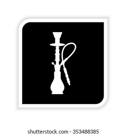 Hookan  - white vector icon