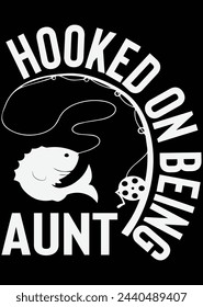 Hooked On Being Aunt eps cut file for cutting machine