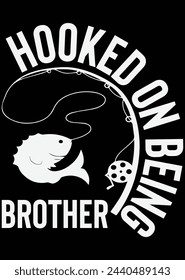 Hooked On Being Brother eps cut file for cutting machine