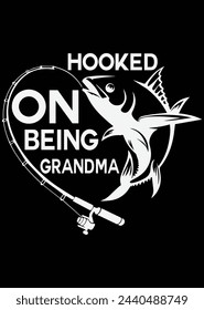 Hooked On Being Grandma eps cut file for cutting machine
