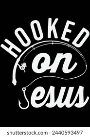 
Hooked On Jesus eps cut file for cutting machine