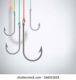 Hooks, concept background, eps 10