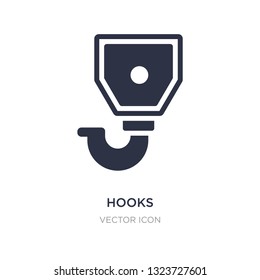 hooks icon on white background. Simple element illustration from Transport concept. hooks sign icon symbol design.
