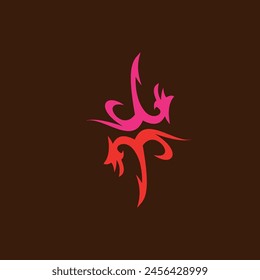 hooks in pink and red