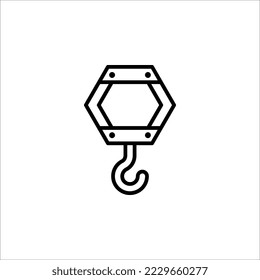 hooks vector. icon hooks isolated. vector illustration isolated on white background.