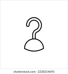 hooks vector. icon hooks isolated. vector illustration isolated on white background.
