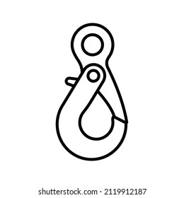 hooks vector isolated on white background. icon hooks isolated. vector illustration