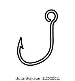 hooks vector isolated on white background. icon hooks isolated. vector illustration