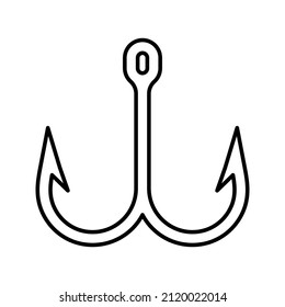 hooks vector isolated on white background. icon hooks isolated. vector illustration