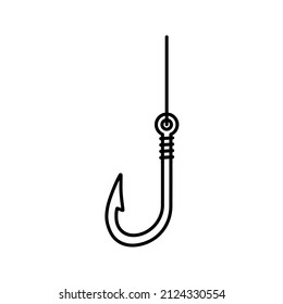 hooks vector isolated on white background. icon hooks isolated. vector illustration