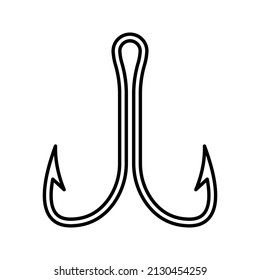hooks vector isolated on white background. icon hooks isolated. vector illustration