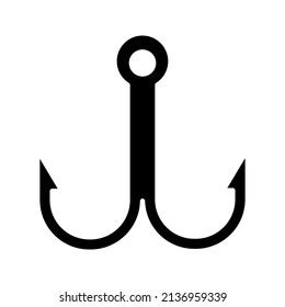 hooks vector isolated on white background. icon hooks isolated color editable