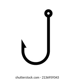 hooks vector isolated on white background. icon hooks isolated color editable