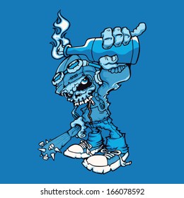Hooligan t-shirt or poster print design