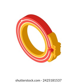 hoop frame embroidery hobby isometric icon vector. hoop frame embroidery hobby sign. isolated symbol illustration
