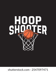 HOOP Shooter Quote typography lettering