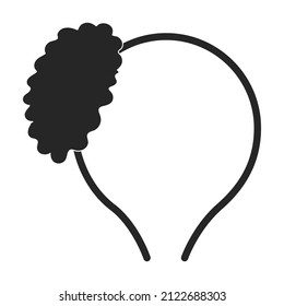 Hoop vector icon.Black vector icon isolated on white background hoop.