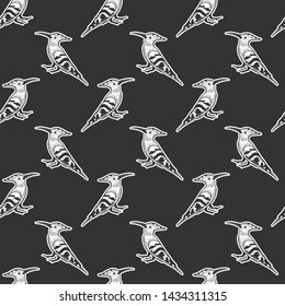 Hoopie. Vector concept in doodle and sketch style. Hand drawn illustration for printing on T-shirts, postcards. Seamless pattern for textile, paper wrap.