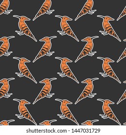 Hoopie. Vector concept in doodle and sketch style. Hand drawn illustration for printing on T-shirts, postcards. Seamless pattern for textile, paper wrap.