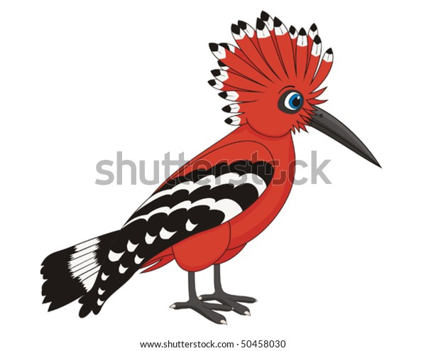 Hoopoe Bird Cartoon Vector Illustration Stock Vector (Royalty Free ...