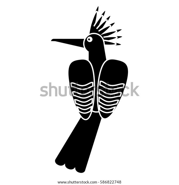 hoopoe bird exotic\
pictogram