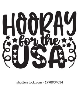 hooray  for the USA background inspirational positive quotes, motivational, typography, lettering design