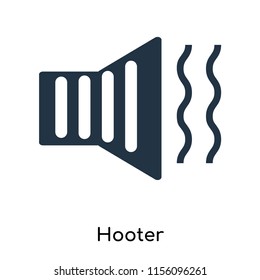 Hooter icon vector isolated on white background, Hooter transparent sign , symbols or elements in filled style
