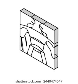 hoover dam isometric icon vector. hoover dam sign. isolated symbol illustration