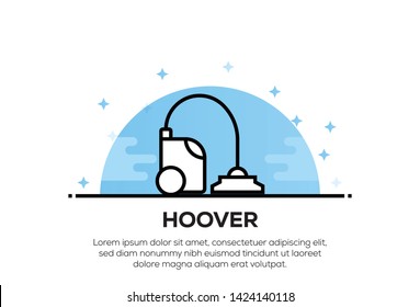 HOOVER AND ILLUSTRATION ICON CONCEPT